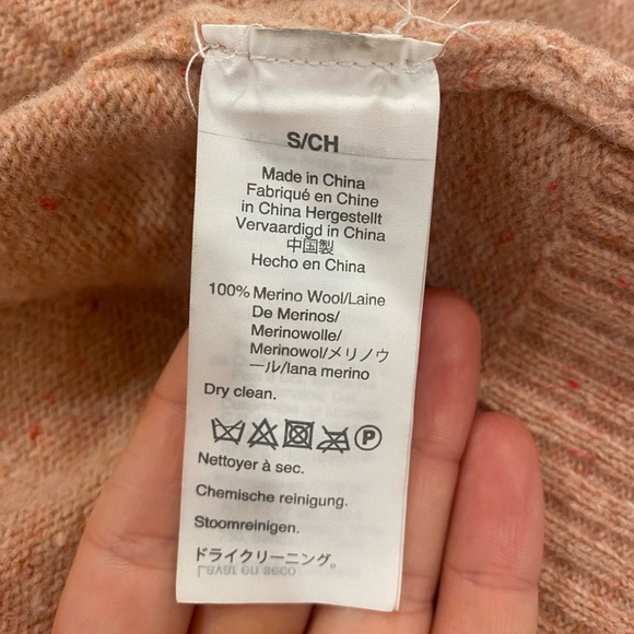 Madewell Maysfield Donegal Cardigan in Blush, Size Small - Picture 6 of 6